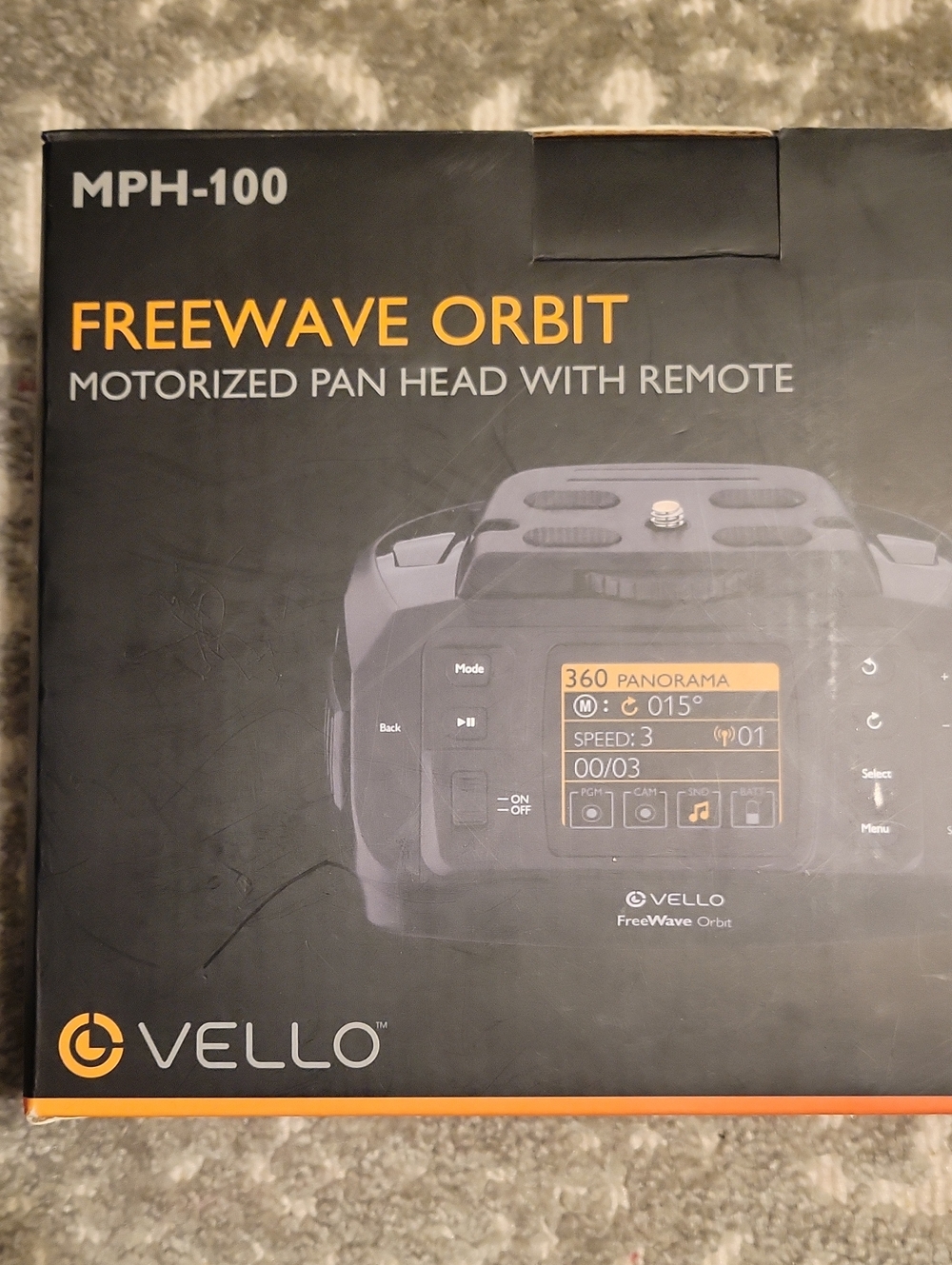 FreeWave Orbit MPH-100 Motorized Pan Head - Black
